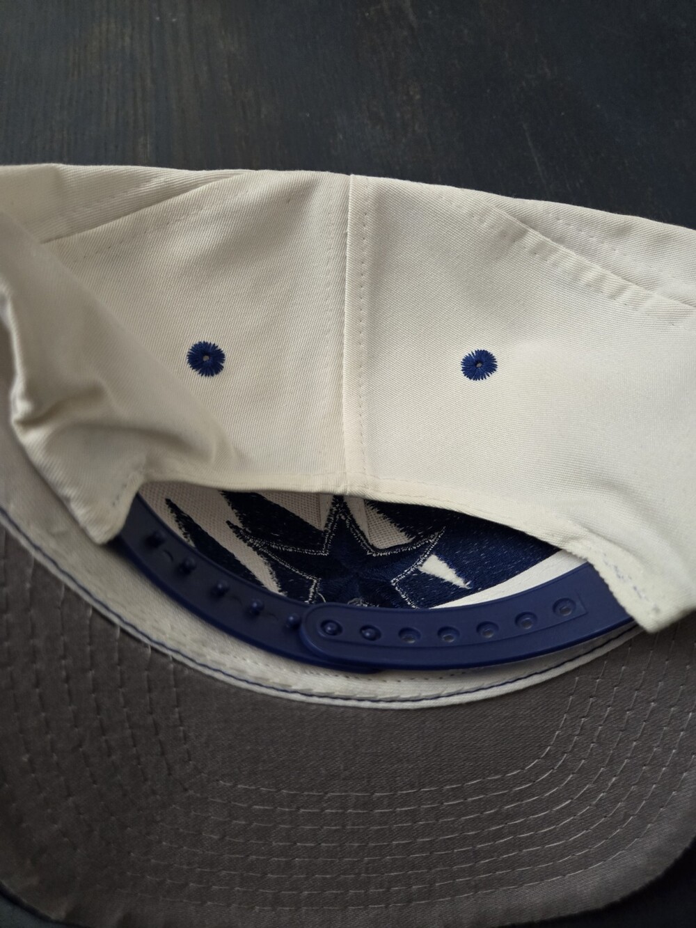 Vintage Dallas Cowboys Hat Cap Snap Back One Size NFL Football Sharktooth Logo 7 - Picture 4 of 5